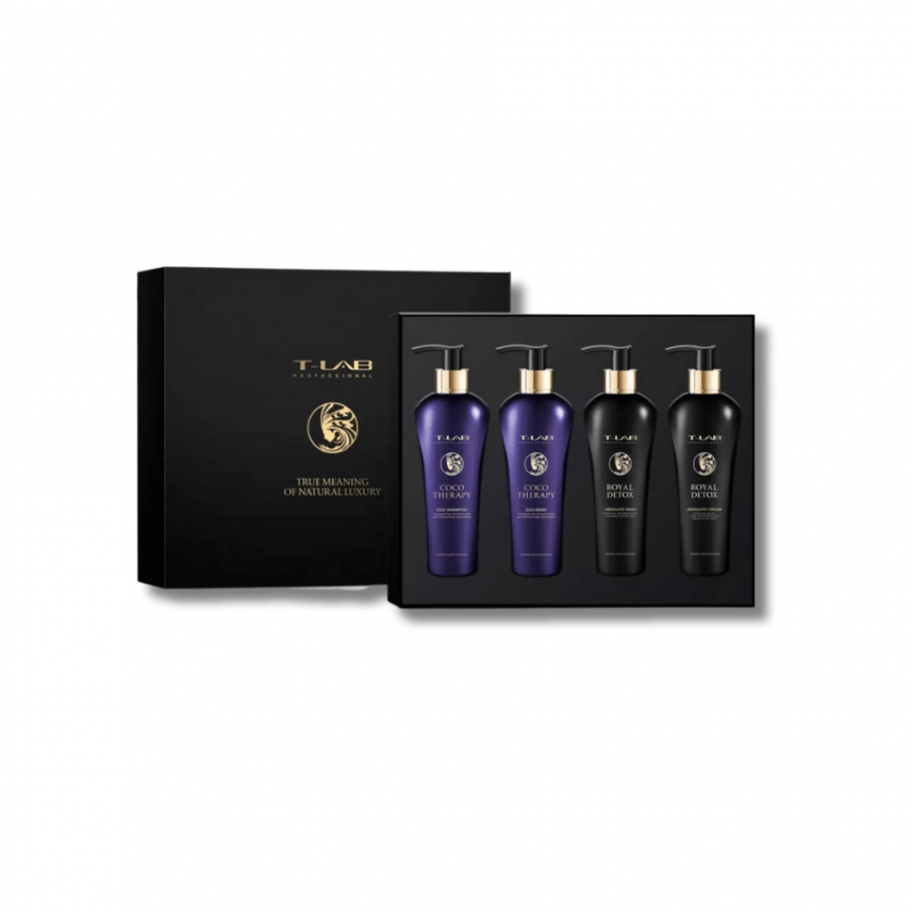 Подарочный набор - T-LAB Professional Royal Detox + Coco Therapy Love Set