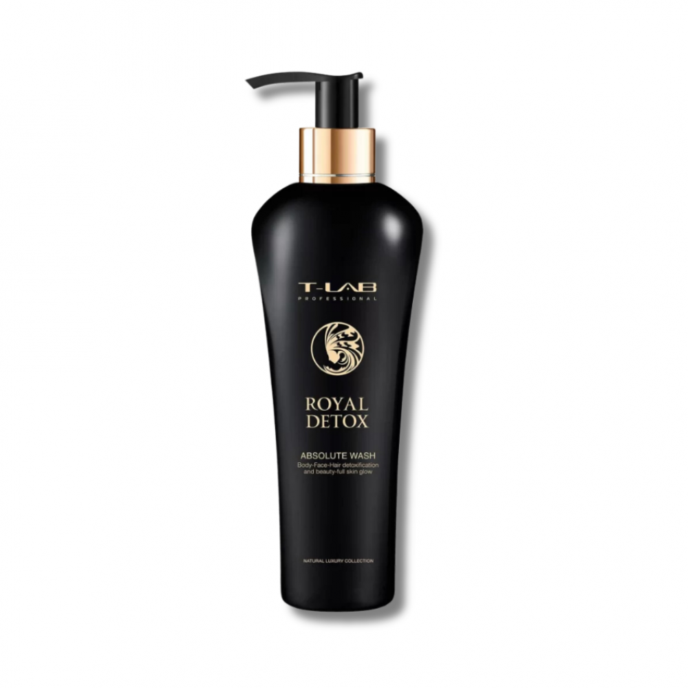  Шампунь-гель для абсолютной детоксикации волос и тела - T-Lab Professional Royal Detox Absolute Wash - Фото 1