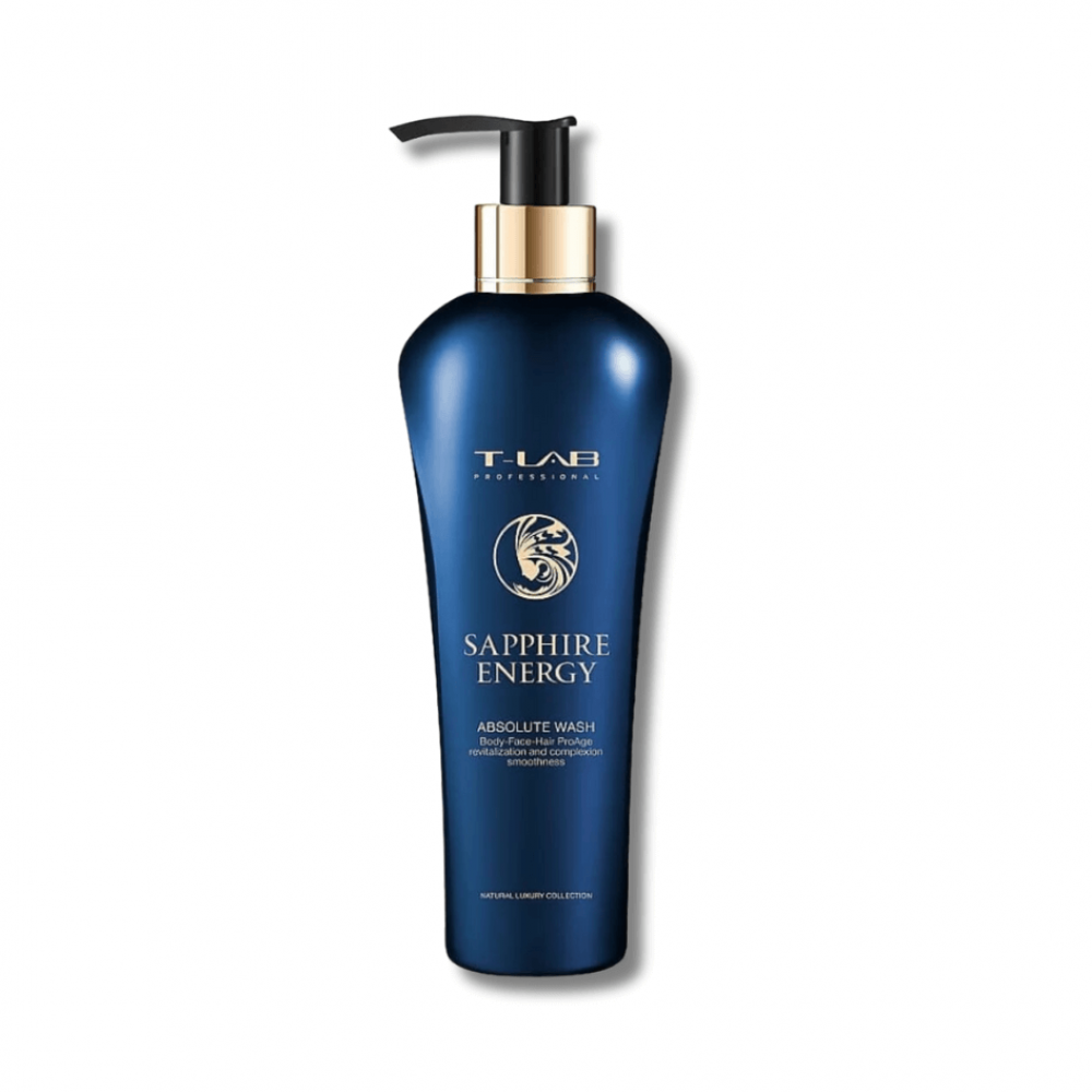 Шампунь-гель для антиэйдж-еффекта волос и тела - T-Lab Professional Sapphire Energy Absolute Wash - Фото 1