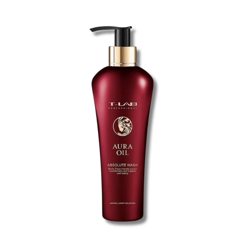 Шампунь-гель для волос и тела - T-Lab Professional Aura Oil Absolute Wash - Фото 1
