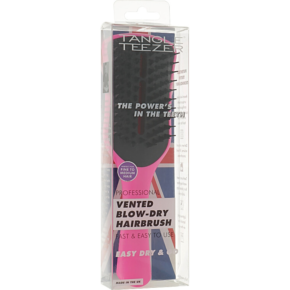 Гребінець для укладання феном - Tangle Teezer Easy Dry & Go Shocking Cerise фото 3