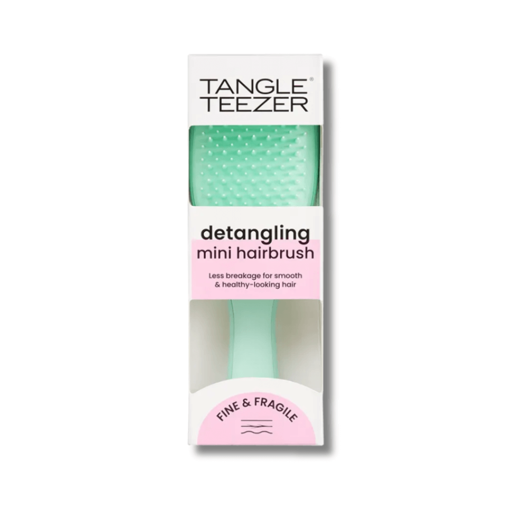 Гребінець для волосся - Tangle Teezer The Ultimate Detangler Mini Fine & Fragile Jade Lagoon - Фото 1