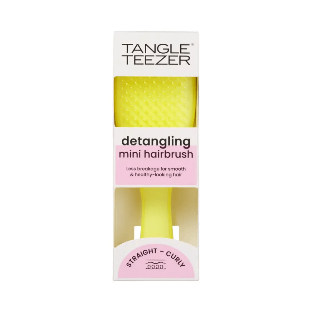 Гребінець для волосся - Tangle Teezer The Ultimate Detangler Mini Hyper Yellow фото 2