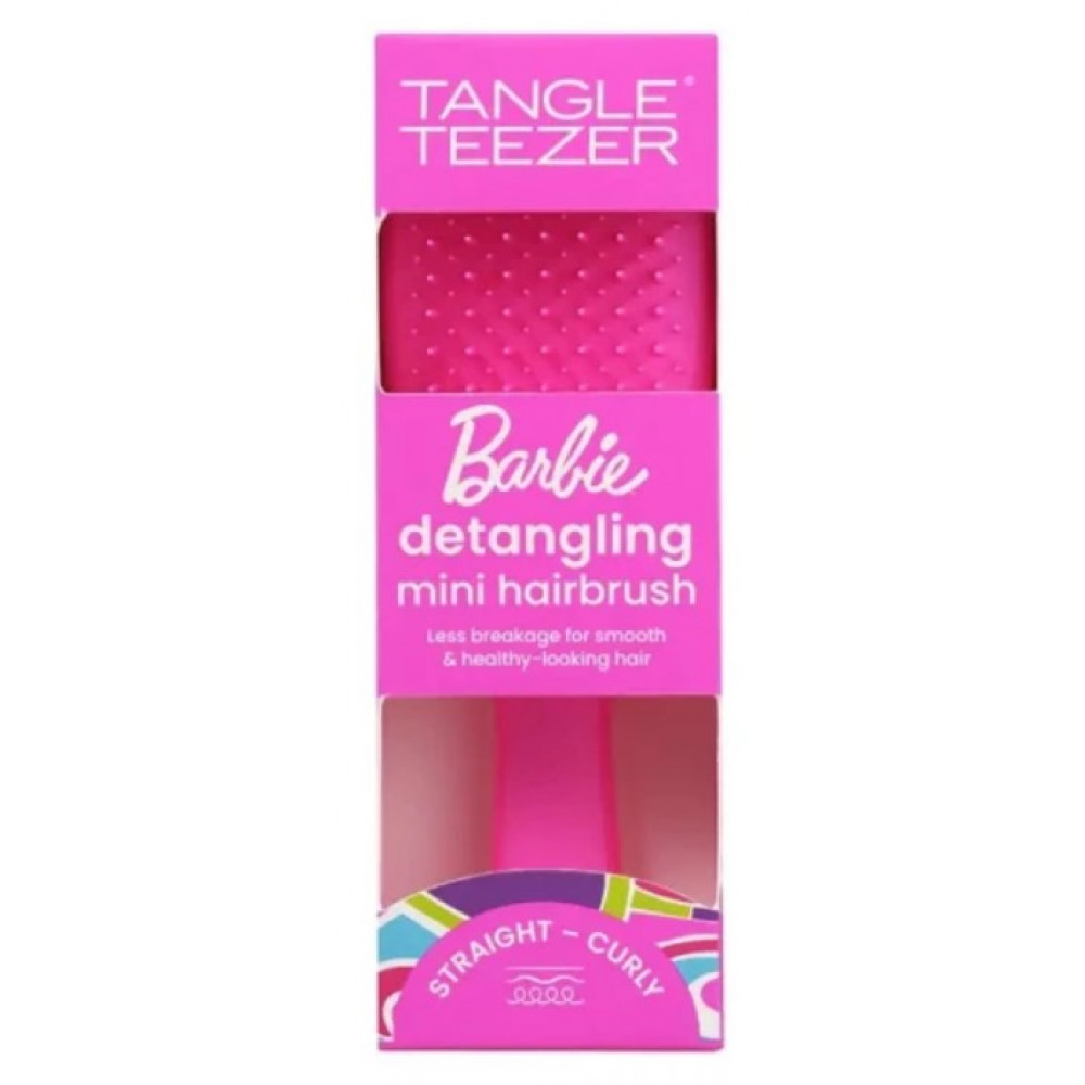 Щётка для волос (мини) - Tangle Teezer & Barbie The Wet Detangler Mini Pink - Фото 1