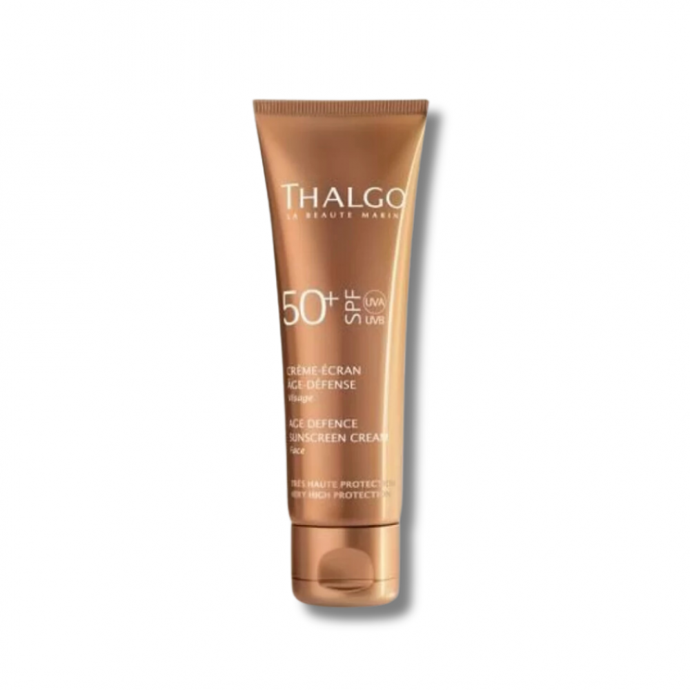 Солнцезащитный крем для лица - Thalgo Age Defence Sun Screen Cream SPF50+ - Фото 1