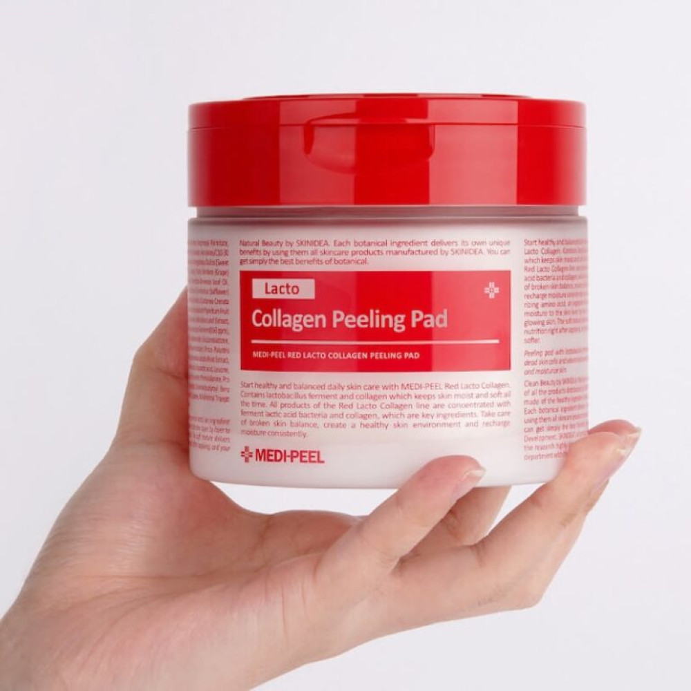 Пілінг-педи з лактобактеріями - Medi-Peel Red Lacto Collagen Peeling Pad фото 2