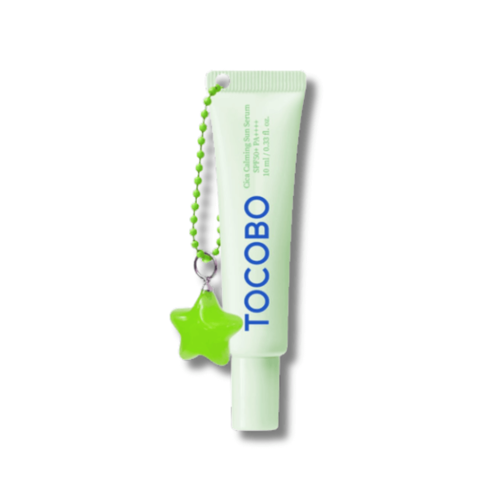 Успокаивающая мини солнцезащитная сыворотка - Tocobo Cica Calming Sun Serum Deluxe SPF 50+ Pa++++ Keyring - Фото 1