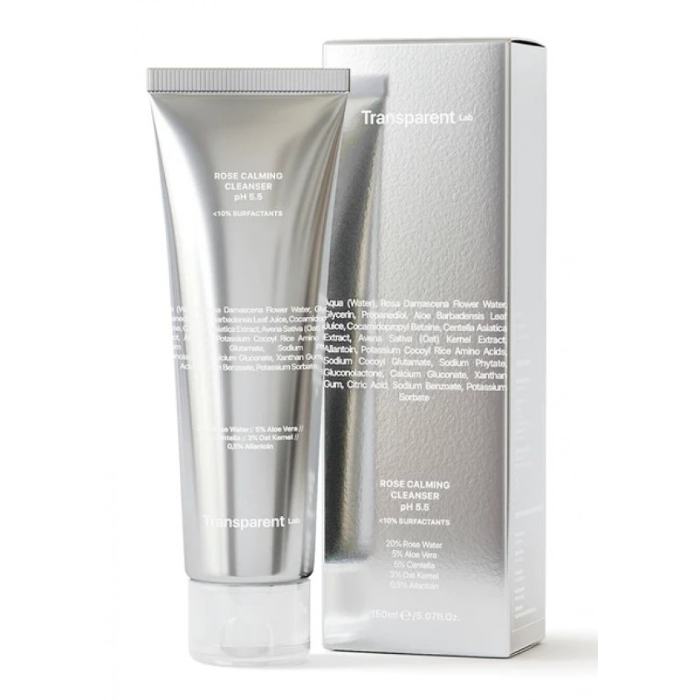 Ніжний очищувач для обличчя - Transparent Lab Rose Calming Cleanser pH 5.5 - Фото 1
