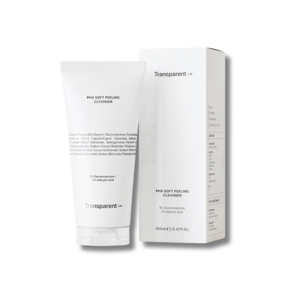 Очищуючий засіб для обличчя з ефектом пілінгу - Transparent Lab PHA Soft Peeling Cleanser - Фото 1