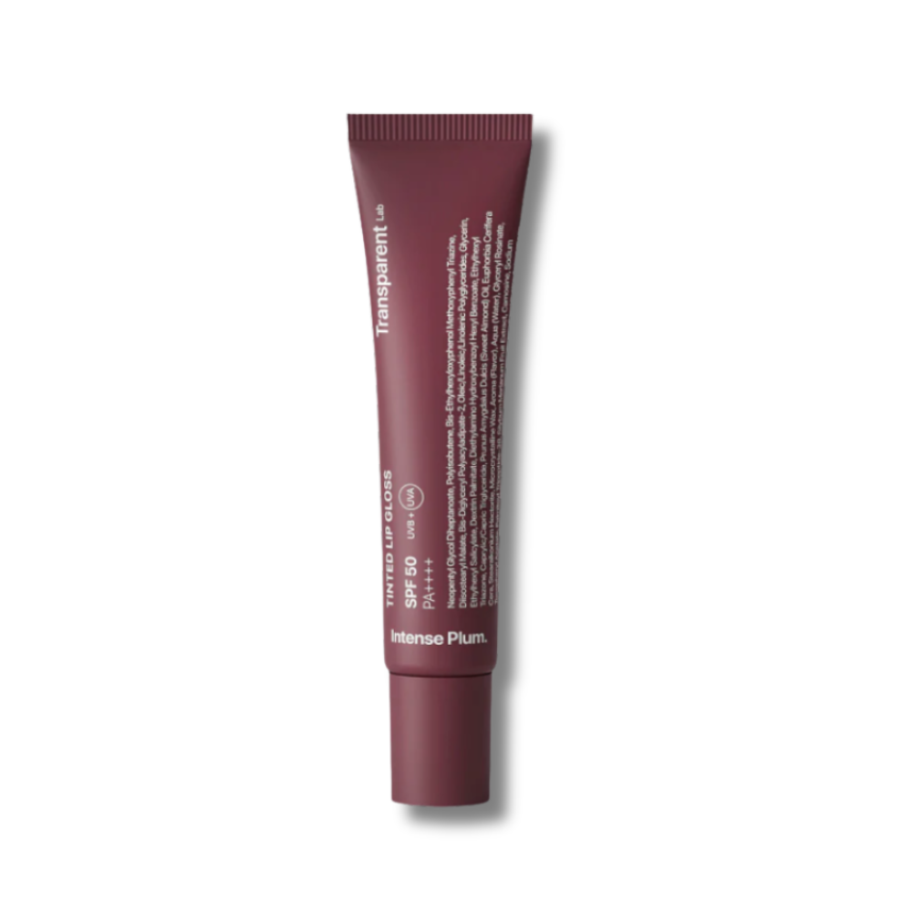 Сонцезахисний бальзам для губ "Насичена слива" - Transparent Lab Tinted Lipgloss SPF 50 Intense Plum - Фото 1