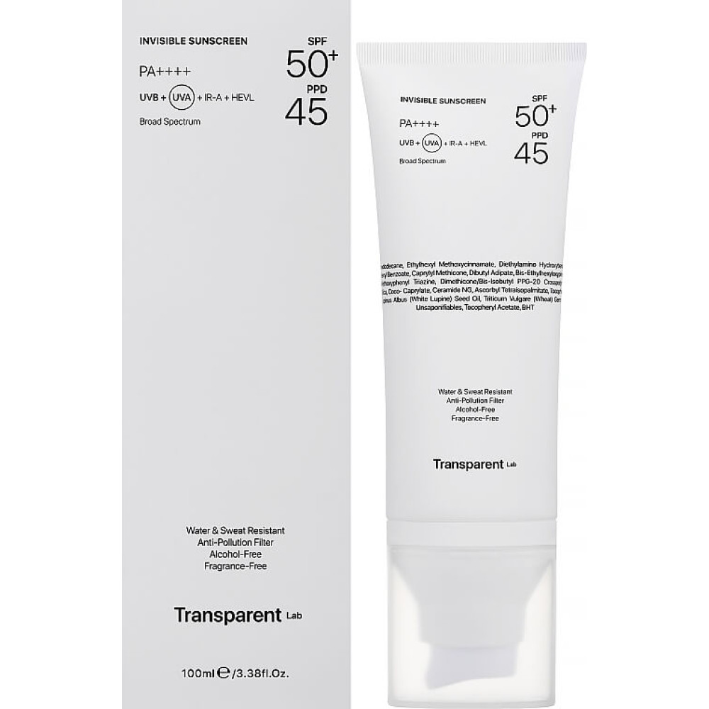 Сонцезахисний крем для обличчя - Transparent Lab Invisible Sunscreen SPF50+ фото 3