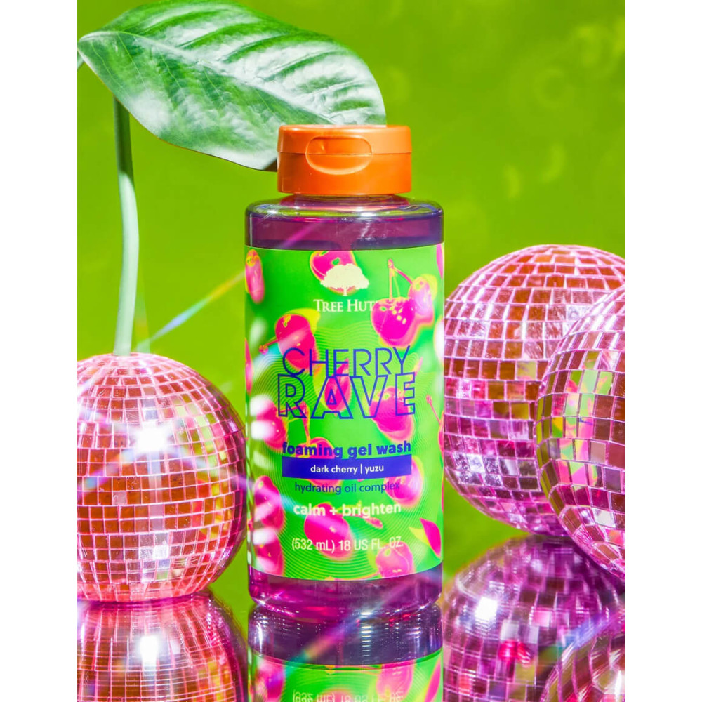 Гель для душа "Вишневая вечеринка" - Tree Hut Foaming Gel Wash Cherry Rave фото 2