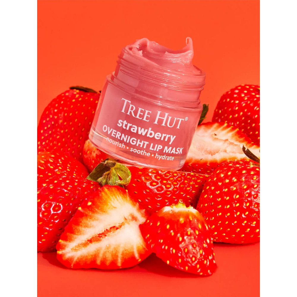 Ночная маска для губ - Tree Hut Strawberry Overnight Lip Mask фото 3