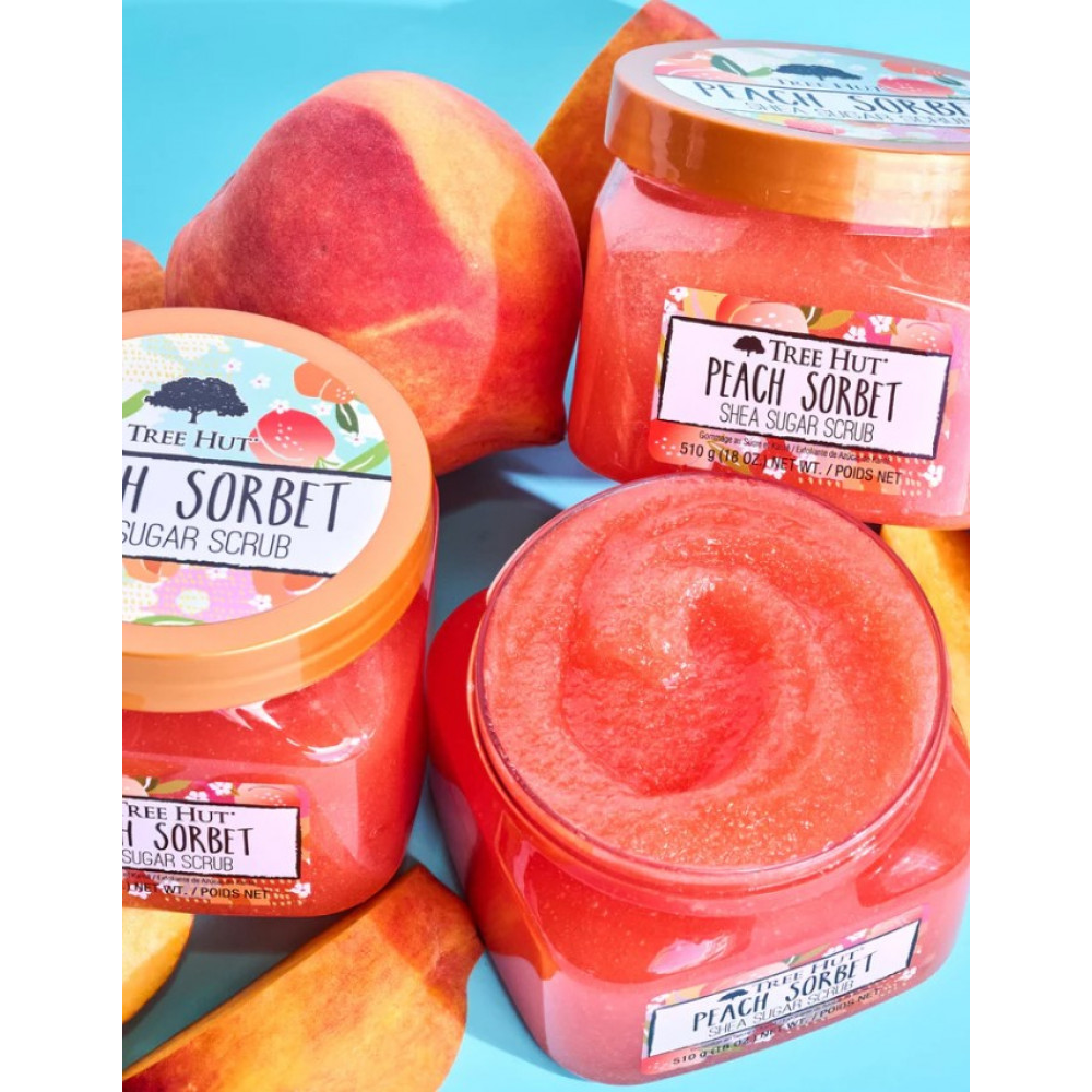 Скраб для тела - Tree Hut Peach Sorbet Sugar Scrub фото 3