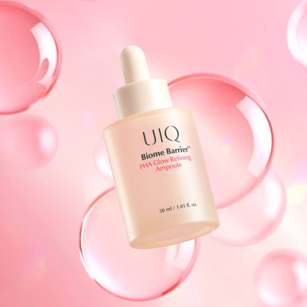 Концентрована сироватка з глюконалактоном - UIQ Biome Barrier PHA Glow Refining Ampoule фото 3