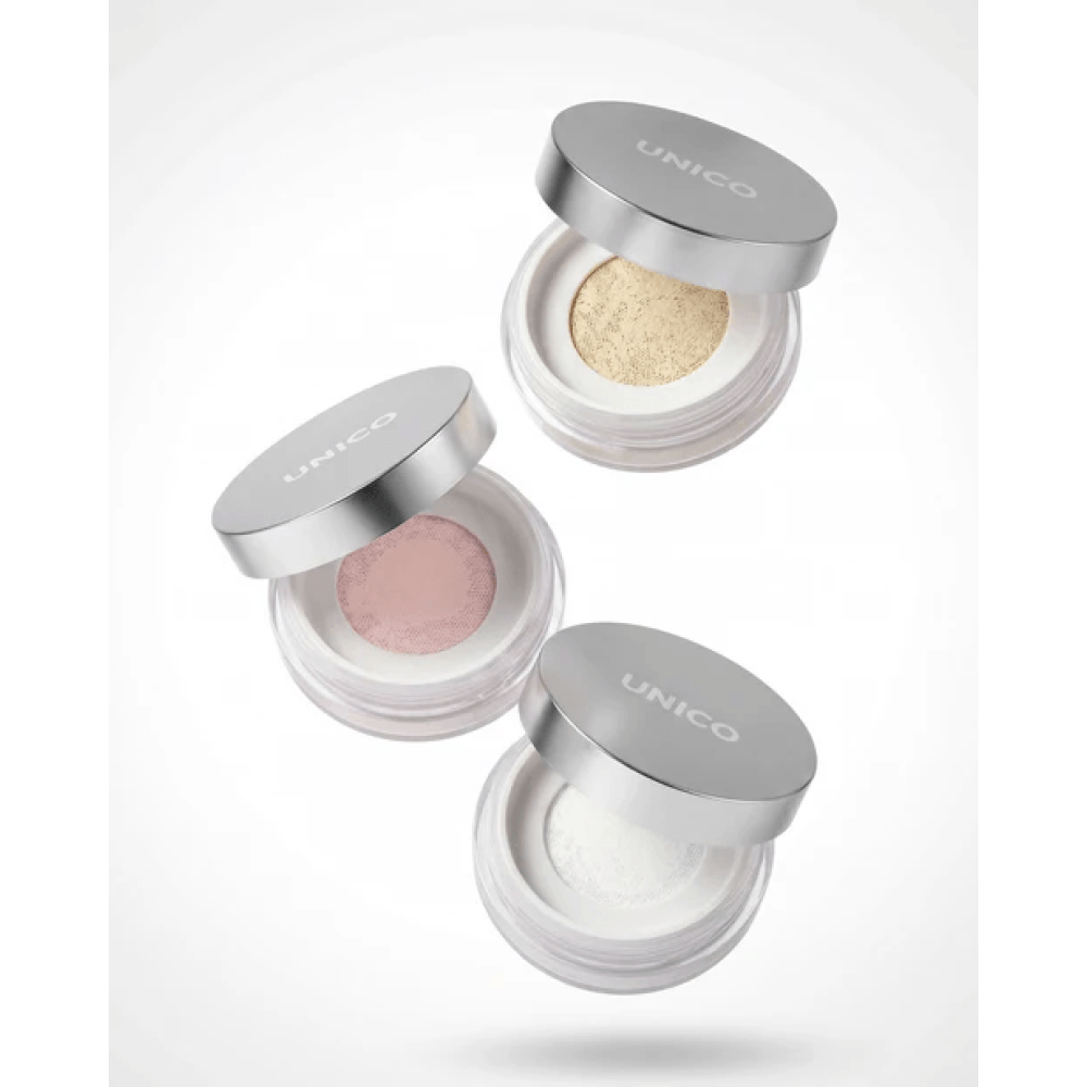 Прозора фінішна пудра для обличчя з SPF13/PA+++ - UNICO Setting & Finishing Powder Pearl фото 4