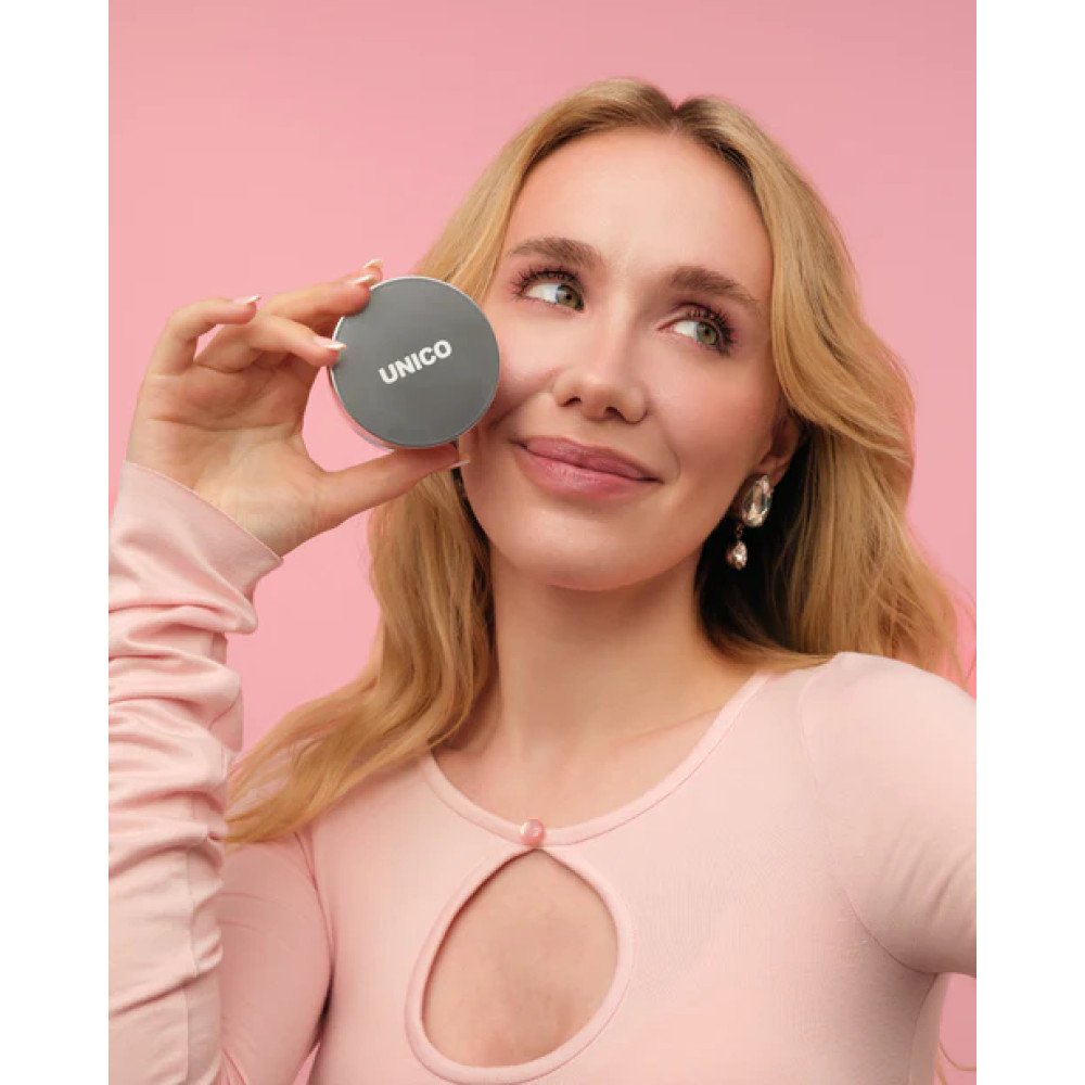 Рожева фінішна пудра для обличчя - UNICO Setting & Finishing Powder Aura фото 2