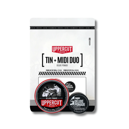 Подарунковий набір - Uppercut Deluxe Tin & Midi Duo Deluxe Pomade фото