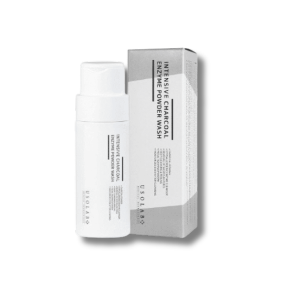Ензимна пудра для жирної та проблемної шкіри - Usolab Intensive Charcoal Enzyme Powder Wash - Фото 1
