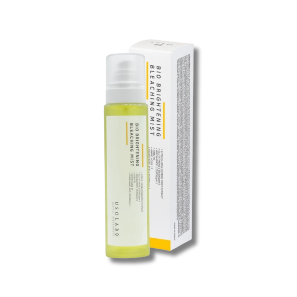 Освітлюючий, омолоджуючий та антиоксидантний тонер-спрей - Usolab Bio Brightening Bleaching Mist - Фото 1