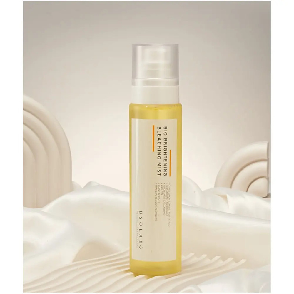 Освітлюючий, омолоджуючий та антиоксидантний тонер-спрей - Usolab Bio Brightening Bleaching Mist фото 3