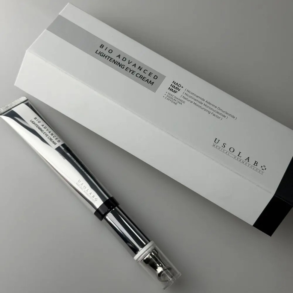 Освітлюючий, протинабряковий та омолоджуючий крем для очей - Usolab Bio Advanced Lightening Eye Cream фото 3