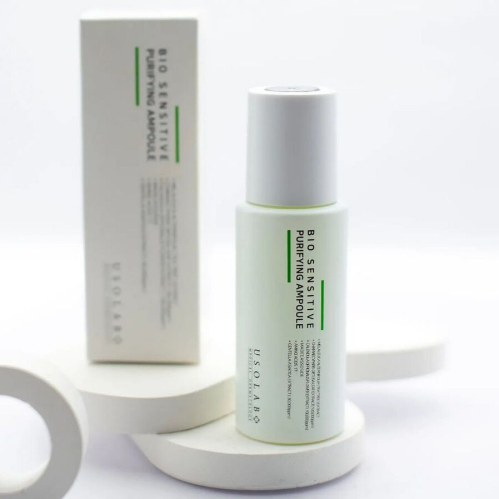 Успокаивающая увлажняющая сыворотка для ухода за кожей - Usolab Bio Sensitive Purifying Ampoule фото 2
