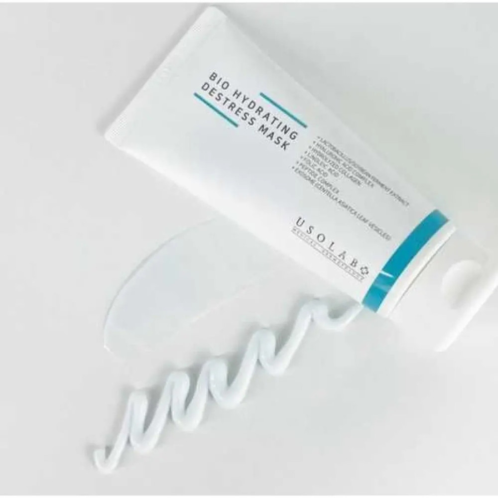Відновлююча, зволожуюча та протинабрякова маска - Usolab Bio Hydrating Destress Mask фото 2