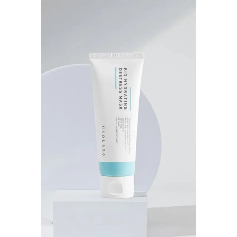 Відновлююча, зволожуюча та протинабрякова маска - Usolab Bio Hydrating Destress Mask фото 4