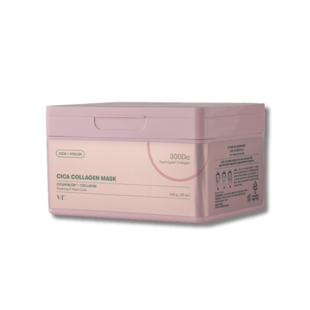 Набір зміцнювальних тканинних масок для обличчя - VT Cosmetics Cica Collagen Mask - Фото 1