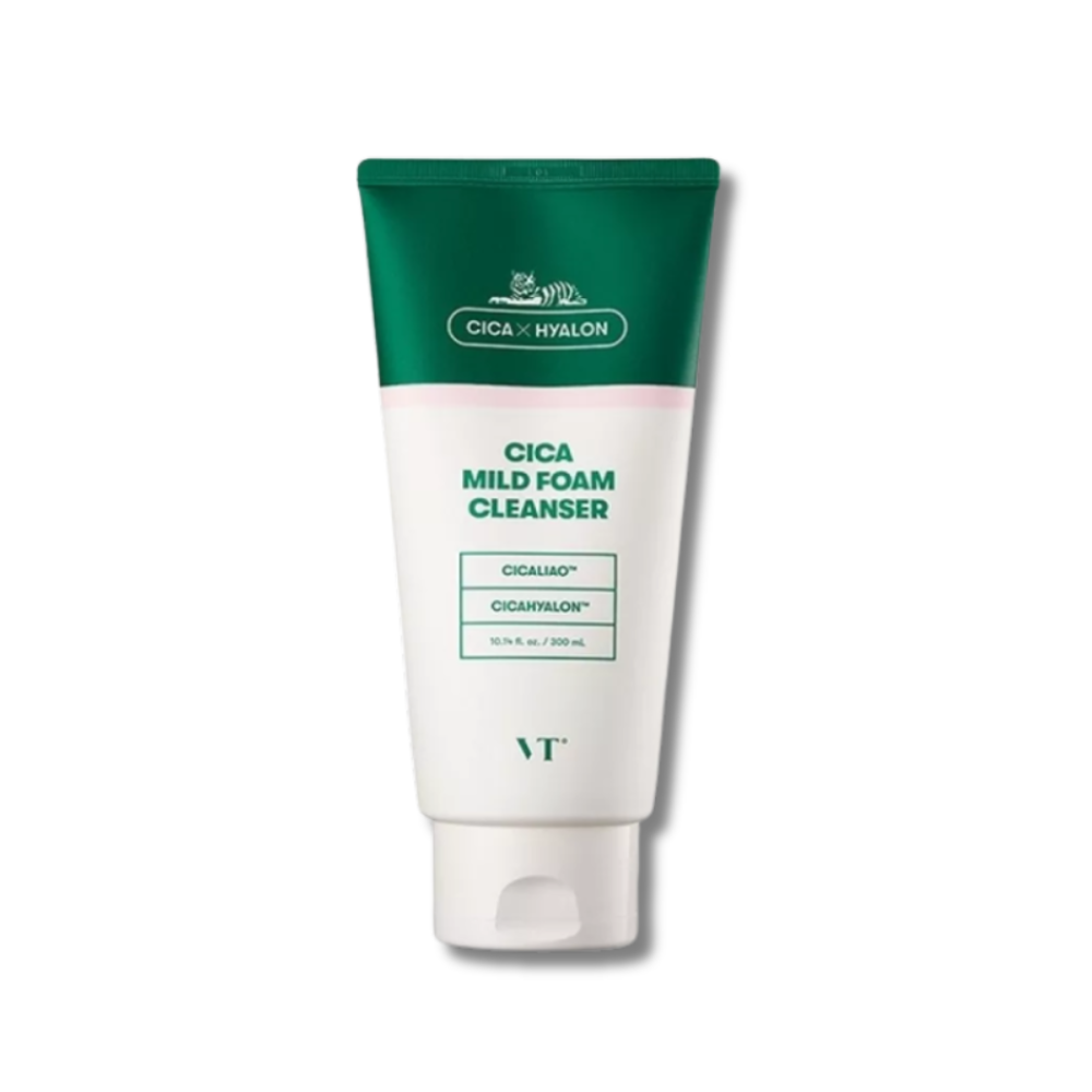 Нежная пенка для умывания с экстрактом центеллы азиатской - VT Cosmetics Cica Mild Foam Cleanser - Фото 1