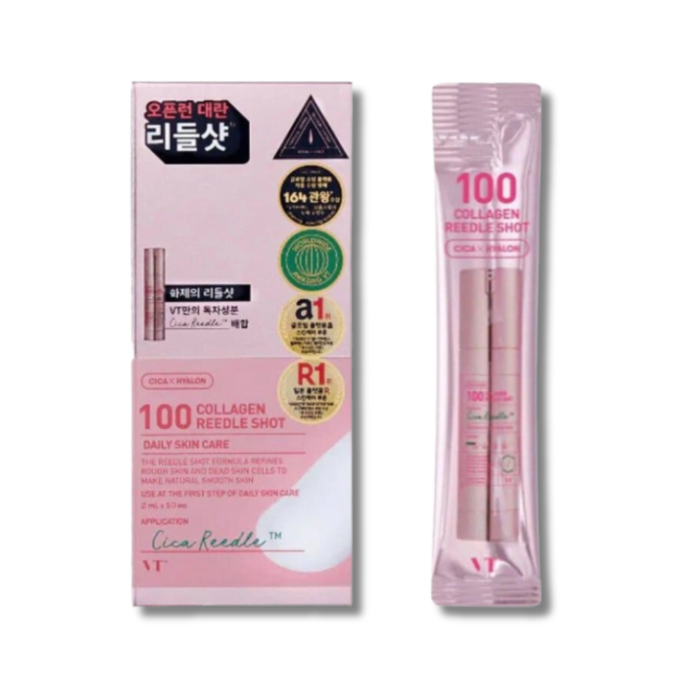 Сыворотка со спикулами и коллагеном (набор стиков) - VT Cosmetics Collagen Reedle Shot 100