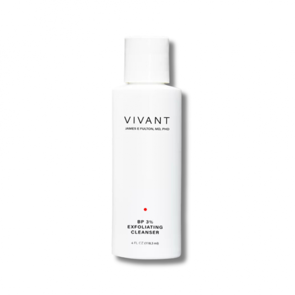 Очищуючий відлущуючий гель проти акне - Vivant Skin Сare BP 3% Exfolianting Cleanser  - Фото 1