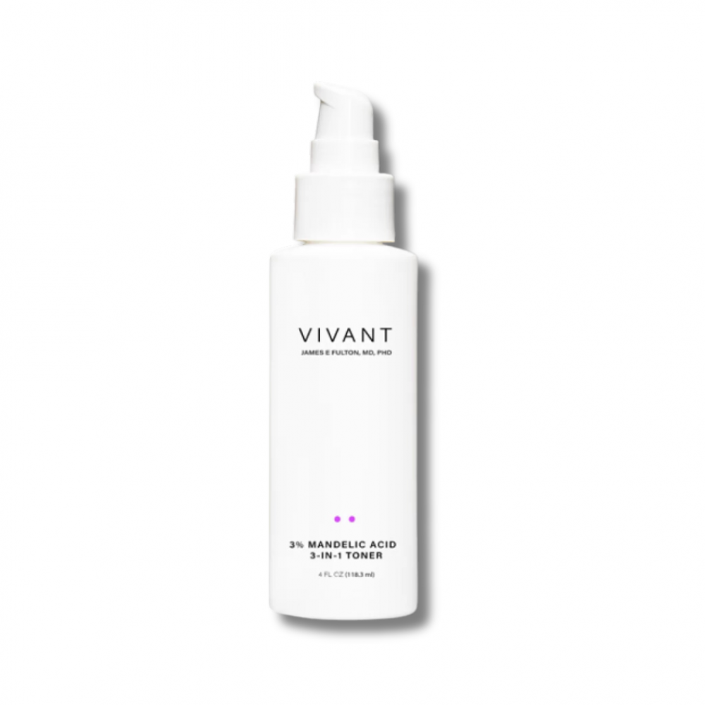 Тонік з 3% мигдальної кислоти - Vivant Skin Care 3% Mandelic Acid 3-in-1 Toner - Фото 1