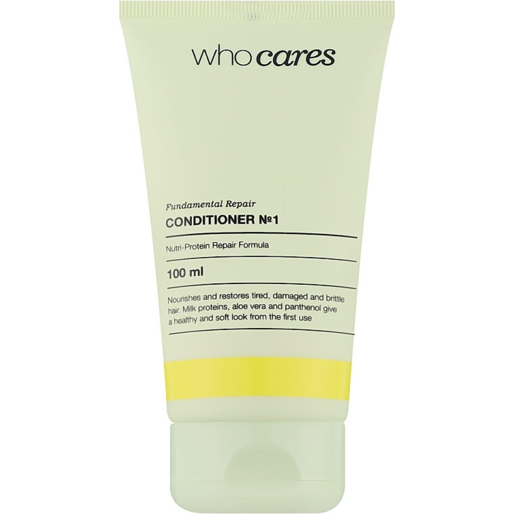 Кондиціонер живильний для сухого та пошкодженого волосся - Who Cares Fundamental Repair Conditioner №1 фото 2