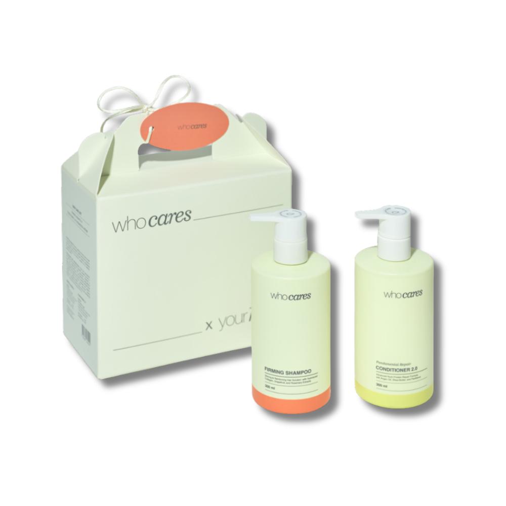 Набор средств для волос - Who Cares Hair Care Set Firming Shampoo x Conditioner 2.0 - Фото 1