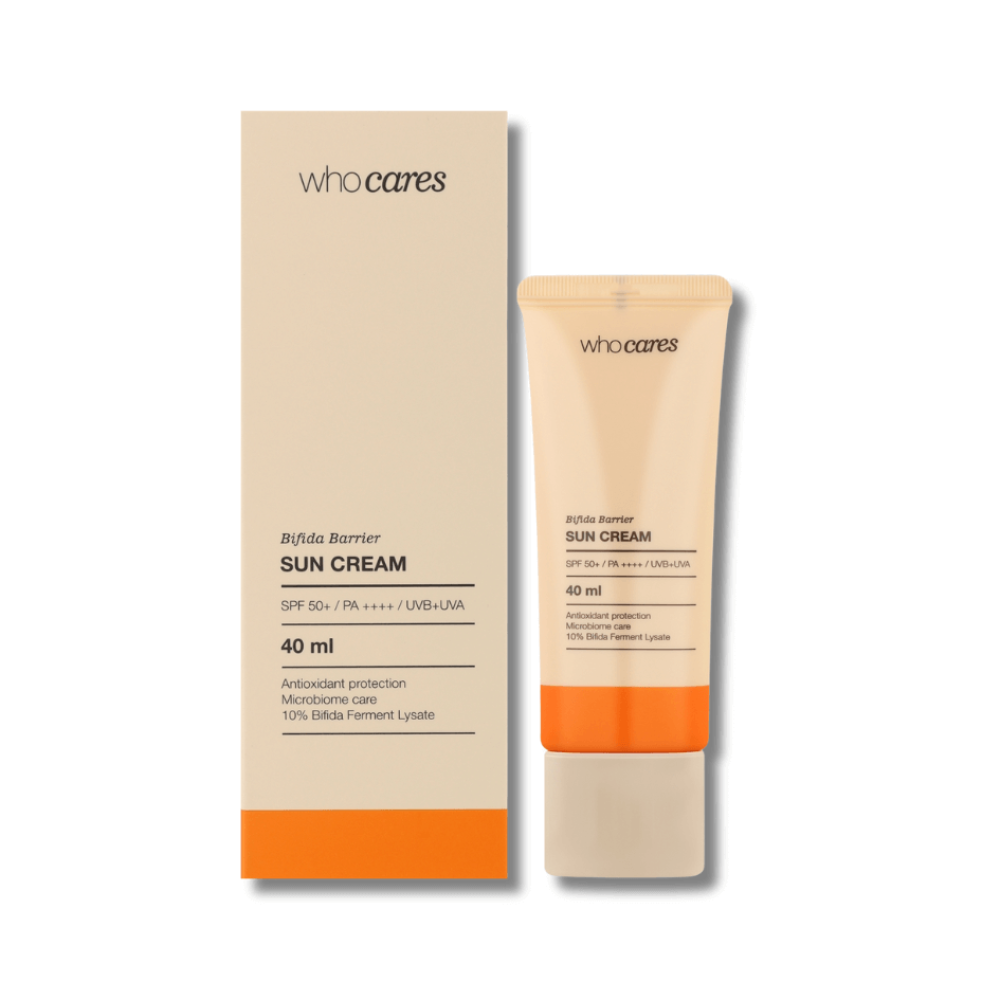 Сонцезахисний крем із антиоксидантним захистом - Who Cares Bifida Barrier Sun Cream SPF 50+ - Фото 1