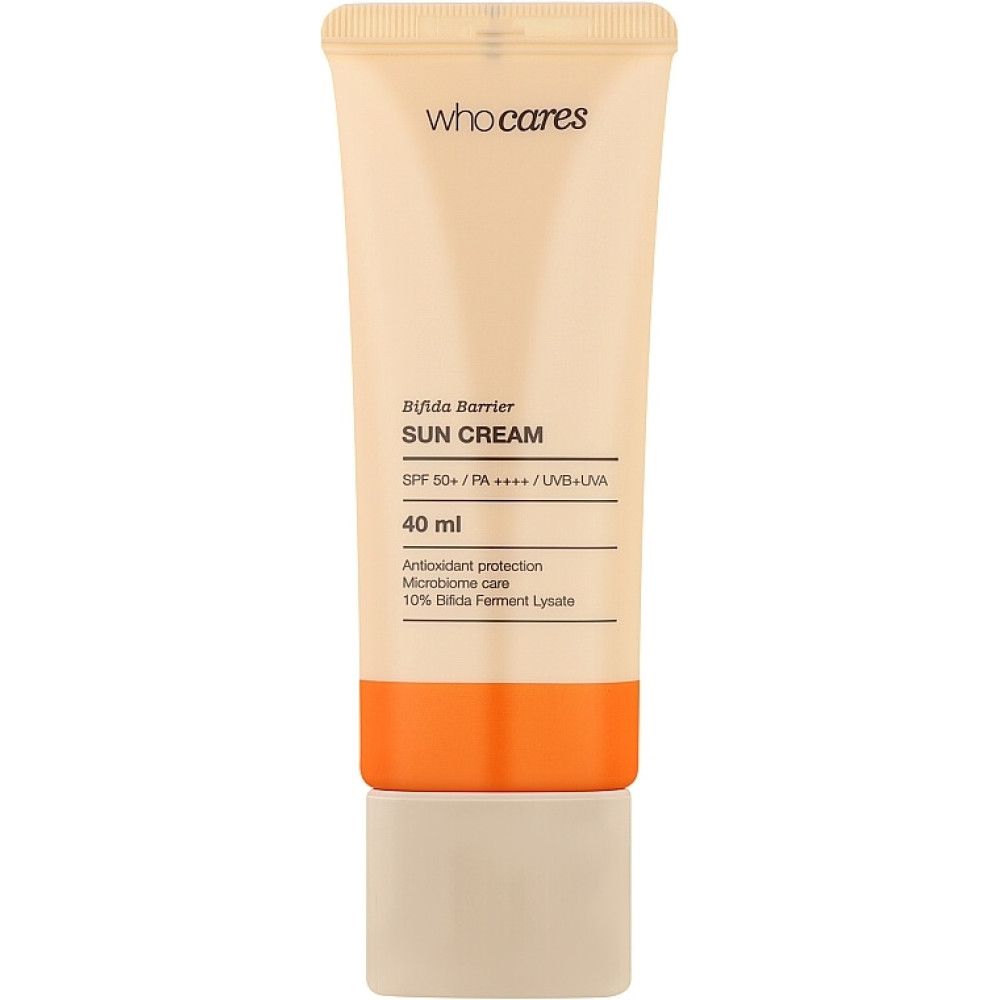 Сонцезахисний крем із антиоксидантним захистом - Who Cares Bifida Barrier Sun Cream SPF 50+ фото 2