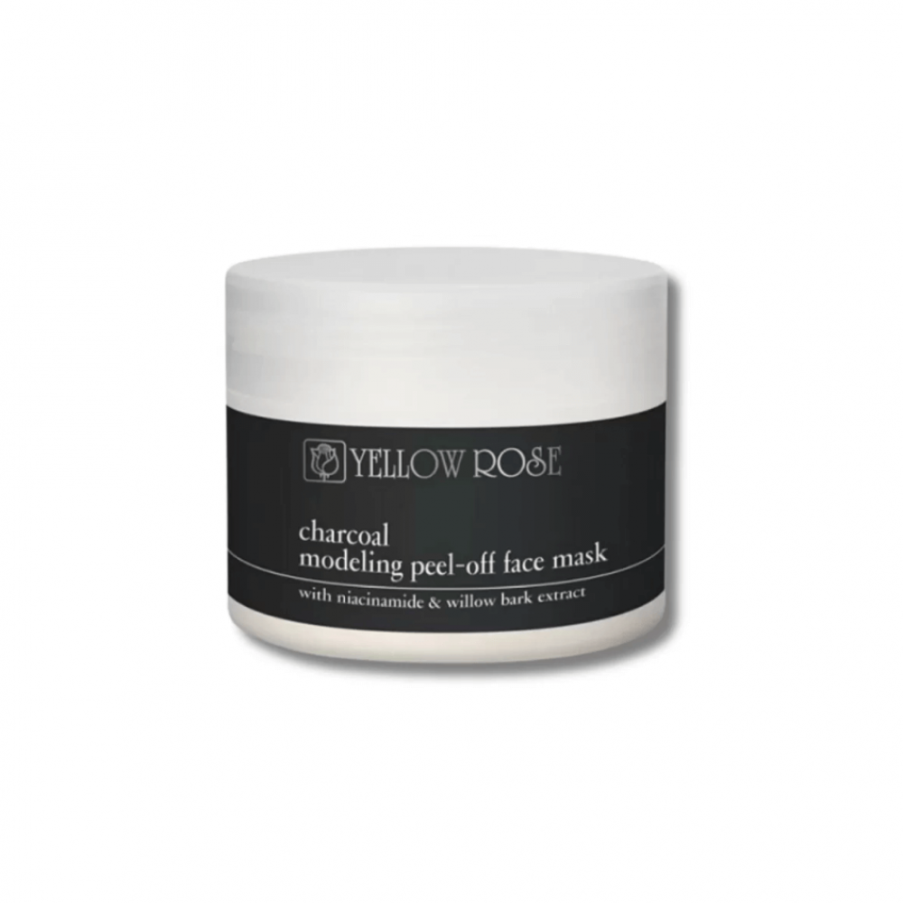 Альгінатна маска для обличчя з вугіллям - Yellow Rose Charcoal Modeling Face Mask  - Фото 1