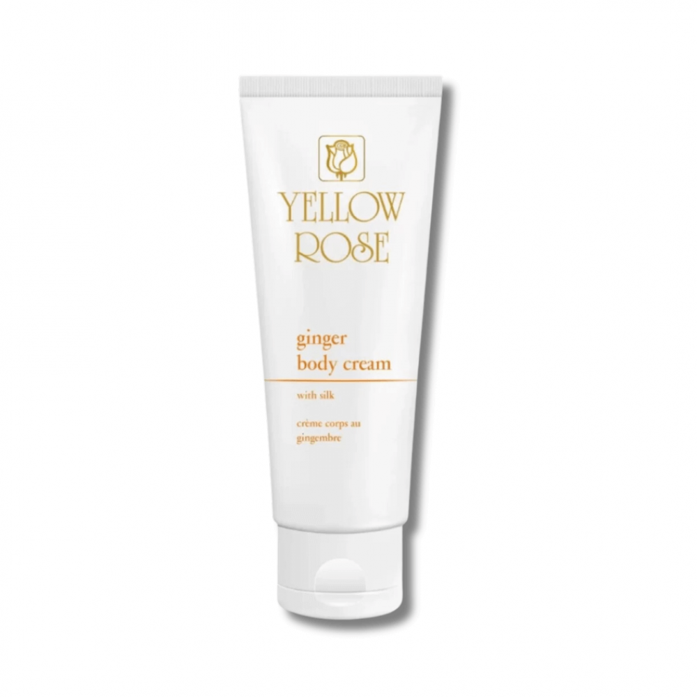 Масажний крем з золотом, імбиром і протеїнами шовку - Yellow Rose Ginger Body Cream with Silk Golden Line  - Фото 1