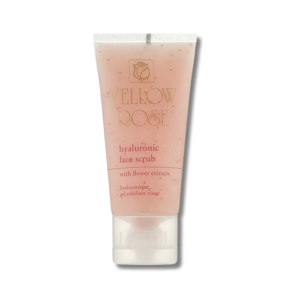Скраб с гиалуроновой кислотой и цветочными экстрактами - Yellow Rose Hyaluronic Face Scrub - Фото 1