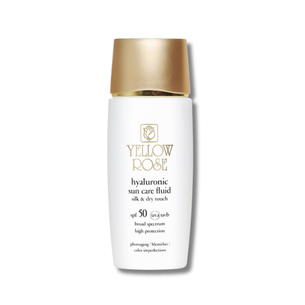 Солнцезащитный увлажнящий флюид - Yellow Rose Hyaluronic Sun Care Fluid SPF50 Silk & Dry Touch