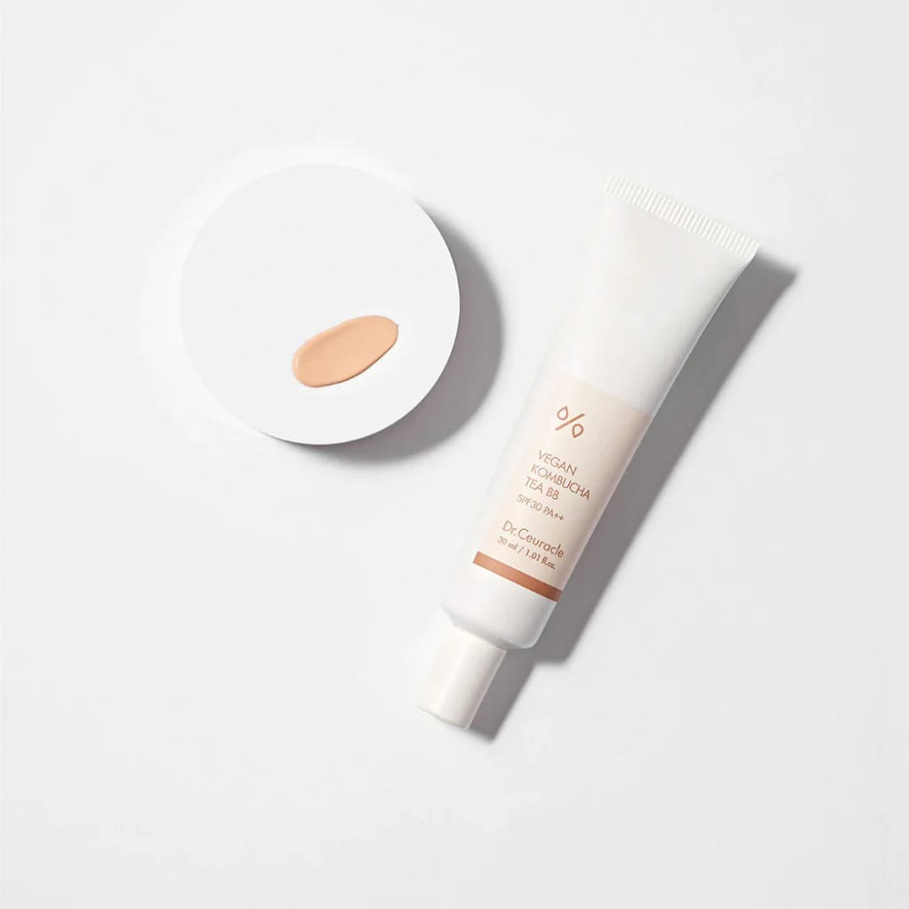 Веганський тональний ВВ-крем з екстрактом комбучі - Dr.Ceuracle Vegan Kombucha Tea BB Cream SPF 30/PA++  фото 2