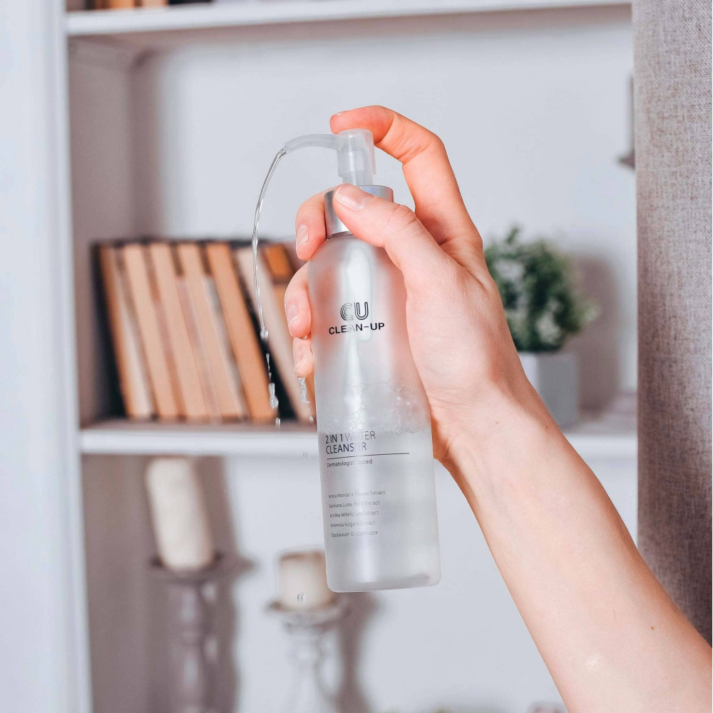 Очищающая вода для снятия макияжа 2 в 1 - Cuskin Clean-Up Water Cleanser фото 2