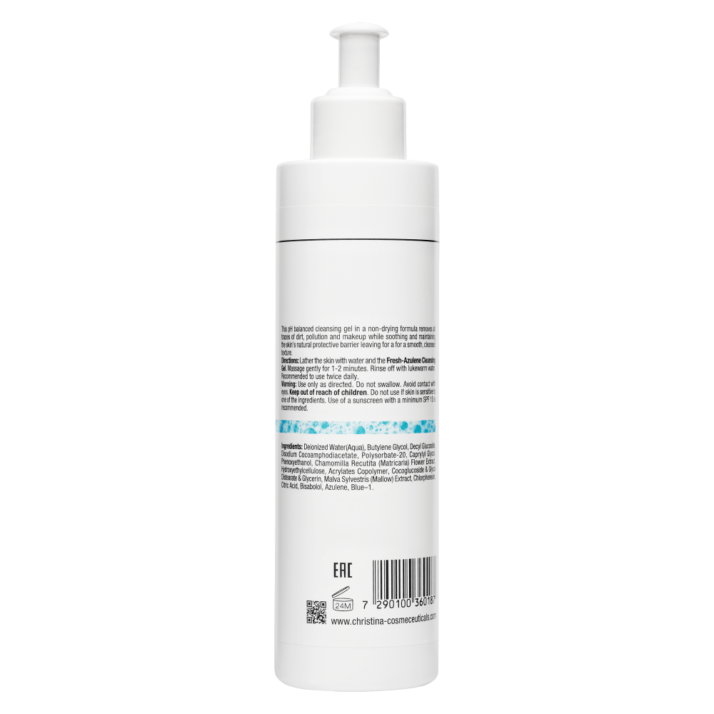 Азуленовое мыло для нормальной и сухой кожи - Christina Fresh Azulene Cleansing Gel фото 3