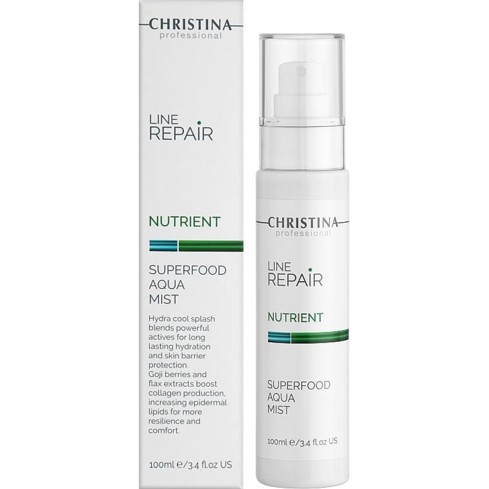 Освіжаючий спрей для обличчя із суперфудами - Christina Line Repair Nutrient Superfood Aqua Mist - Фото 1