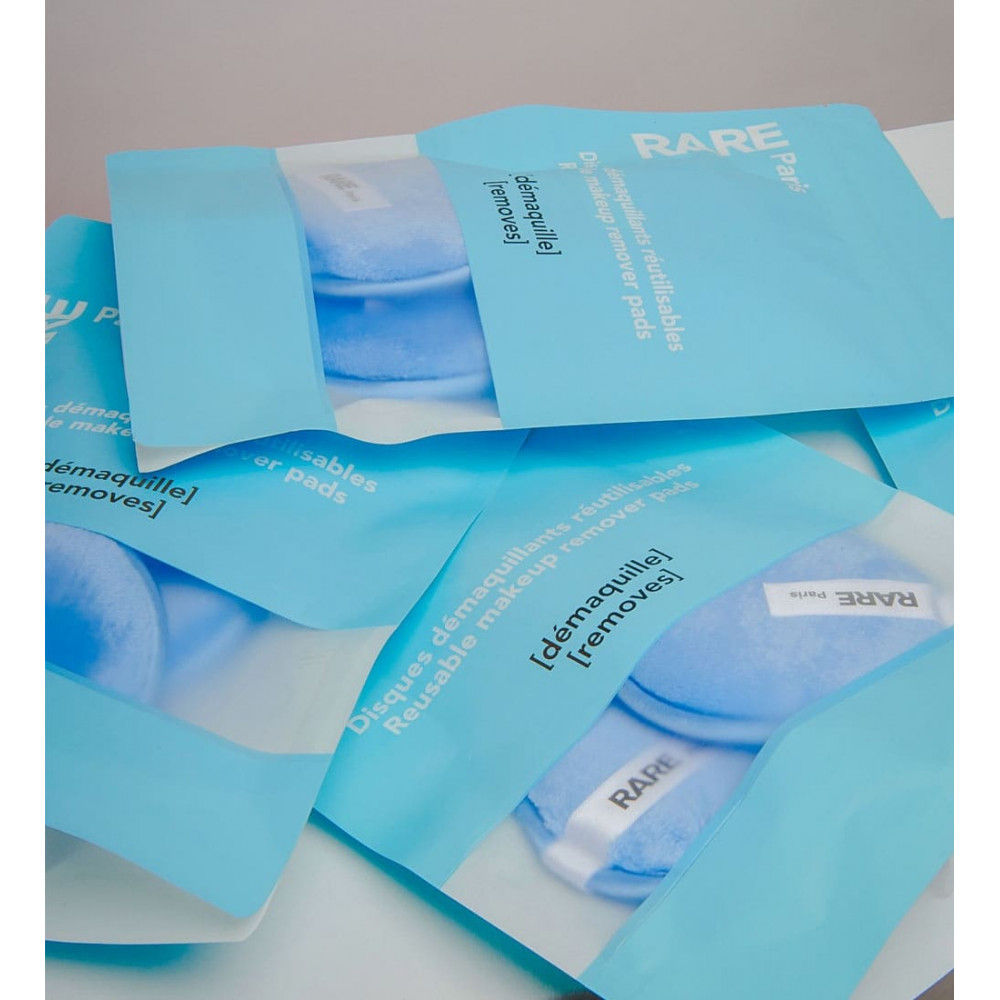 Багаторазові диски для зняття макіяжу - Rare Paris Carbone Glace Reusable Makeup Remover Pads фото 3