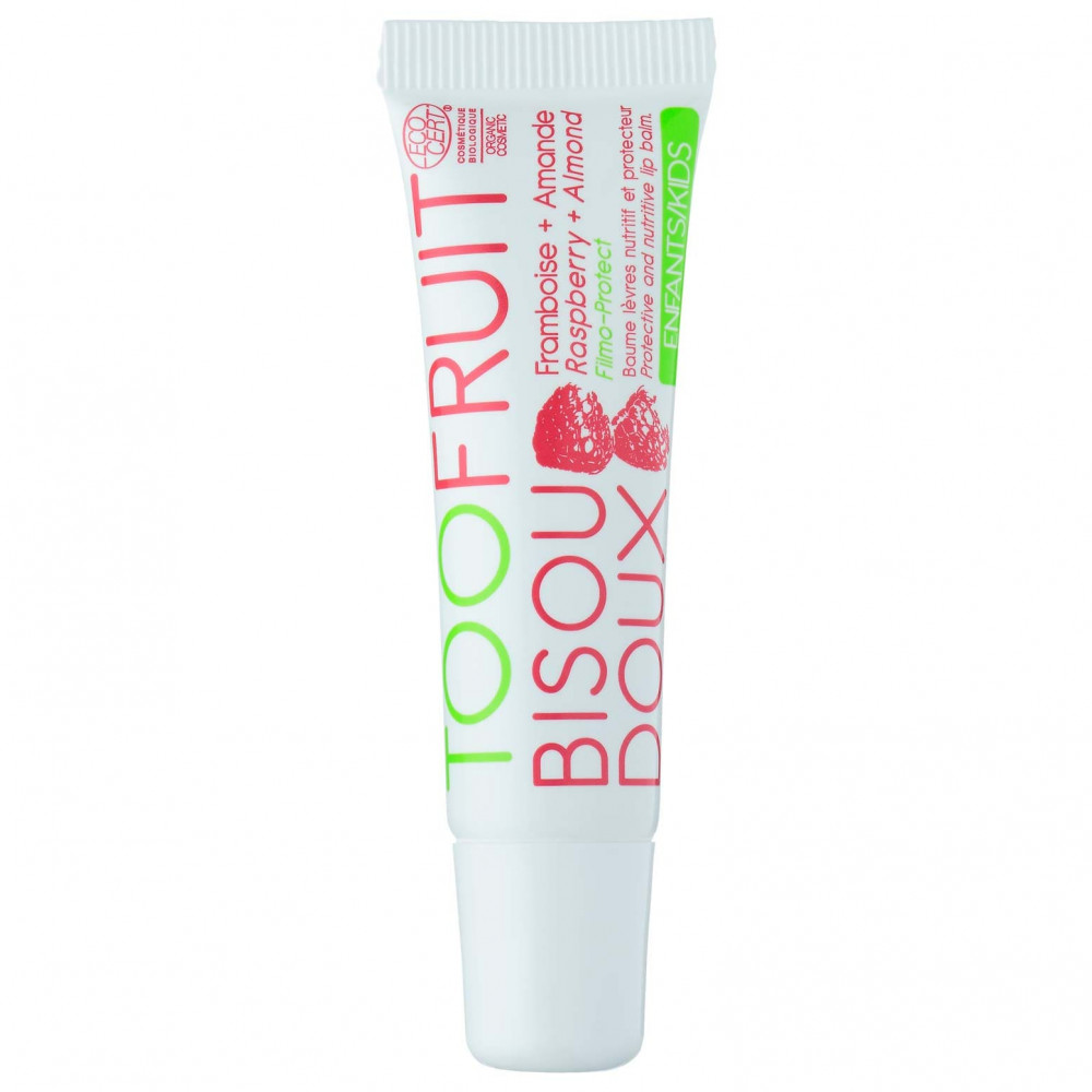Бальзам для губ "Солодкий поцілунок. Малина та мигдаль" - TOOFRUIT Bisou Doux Lip Balm Raspberry Almond - Фото 1