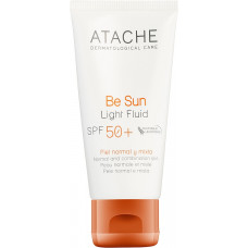 Омолаживающий солнцезащитный крем для всех типов кожи SPF 50+ - Atache Be Sun Light Fluid SPF 50+