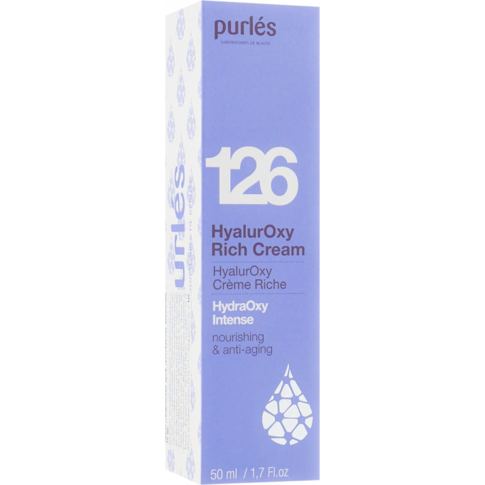 Гіалуроновий крем зволожуючий та поживний - Purles 126 HydraOxy Intense HyalurOxy Rich Cream фото 2